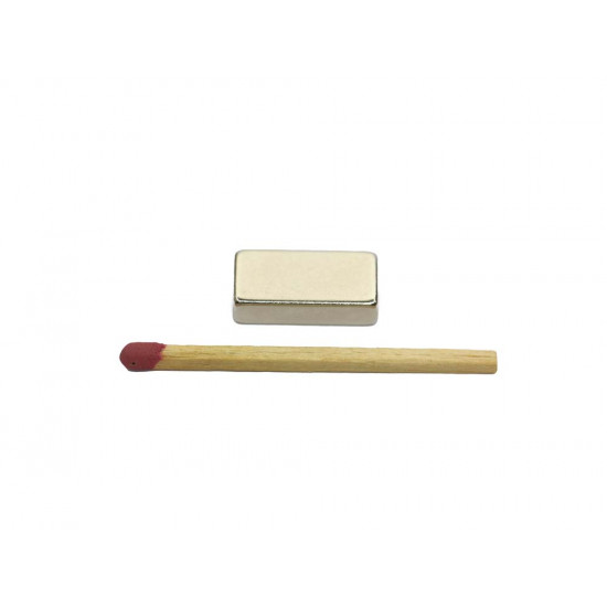 Ímã de neodímio bloco 20 x 10 x 5 mm - N42